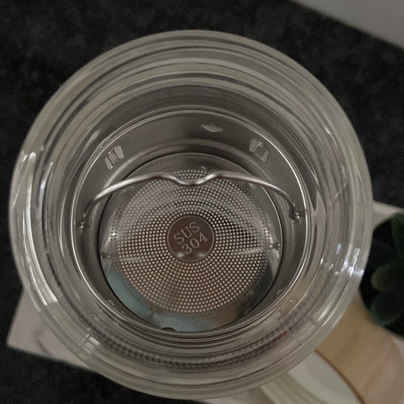 NEW Four O'clock Glass Tea Infuser Travel Mug - Picture 8 of 13